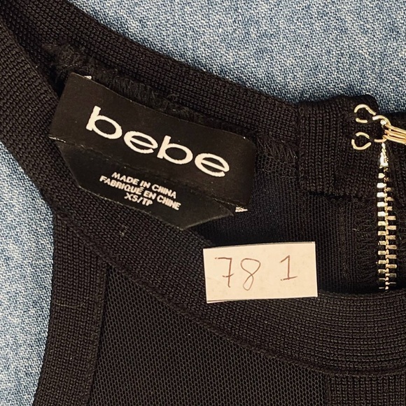 Womens Halter Neck Caging Stud Mesh  Bandage Black Gold Dress sz XS Sexy Mini - Picture 6 of 9